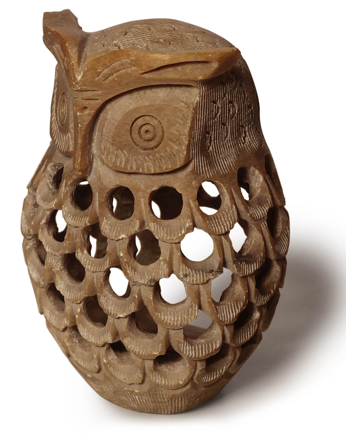 ArtistryBazaar  Owl Shape Ceramic Tea Light Holder, Soapstone Owl Oil Burner, Tea Light Diffuser Holder, Aromatherapy Essential Oil Burner Home Decoration